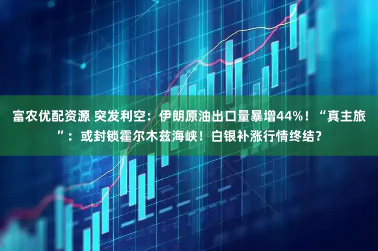 富农优配资源 突发利空：伊朗原油出口量暴增44%！“真主旅”：或封锁霍尔木兹海峡！白银补涨行情终结？